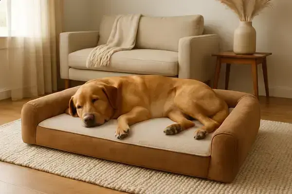 Como O Design Da Cama Influencia O Descanso Do Cachorro Grande