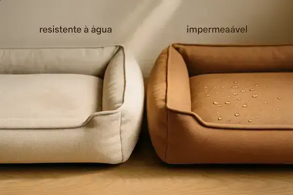 Diferença Entre Tecido Resistente À Água E Tecido Impermeável Em Camas Pet