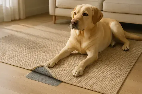 Tapetes Têxteis Antiderrapantes Como Evitar Que Cães Grandes Arrastem Tudo
